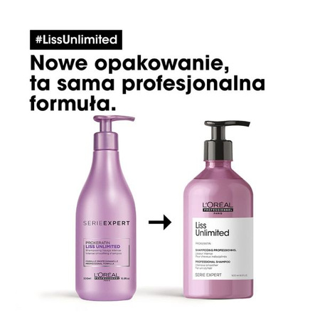 L'Oreal Professionnel Liss Unlimited - Szampon Wygładzający, 500ml