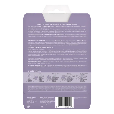 L’biotica Hydrożelowa maska z Peptydami – nawilżenie i ujędrnienie w 15 minut, 1 sztuka 