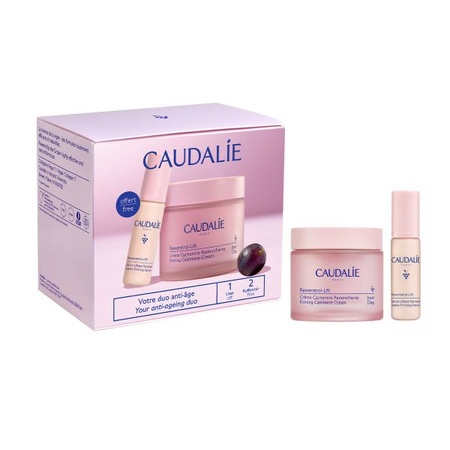 Caudalie Resveratrol-Lift Zestaw Krem Kaszmir, 50ml + Serum, 10ml – Przeciwzmarszczkowa Pielęgnacja