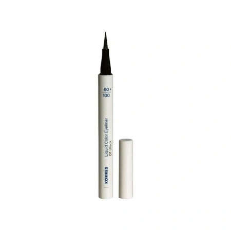 Korres Eyeliner 01 Black – Wodoodporny Eyeliner w Pisaku, 1 ml