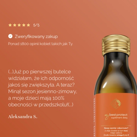 MyBestProtect Ziołowo-Malinowy Płyn Wspierający Odporność, 250ml