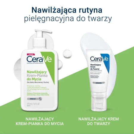 CeraVe Nawilżający Krem-Pianka do mycia, 473ml