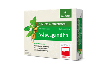 ASHWAGANDHA TABLETKI POWLEKANE x 60 sztuk /COLFARM