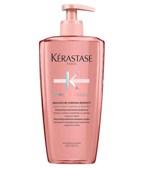 Kérastase Chroma Absolu Bain Riche Chroma Respect – Szampon do Włosów Koloryzowanych, 250ml