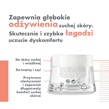 Avene Les Essentiels - Odżywczy Krem Rewitalizujący do Skóry Suchej, 50ml | KRÓTKA DATA: 04/2026r. 