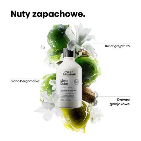 L'oreal Professionnel Metal Detox Szampon do Włosów Farbowanych Neutralizujący Metale, 300ml