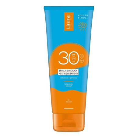 Lirene Sun Emulsja Nawilżająca SPF 30, 200 ml – Ochrona i Nawilżenie