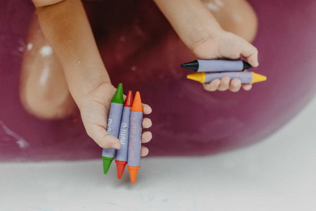 Mini U - Kolorowe Kredki do Kąpieli dla Dzieci – Rysowanie w Wannie bez Plam, 96g