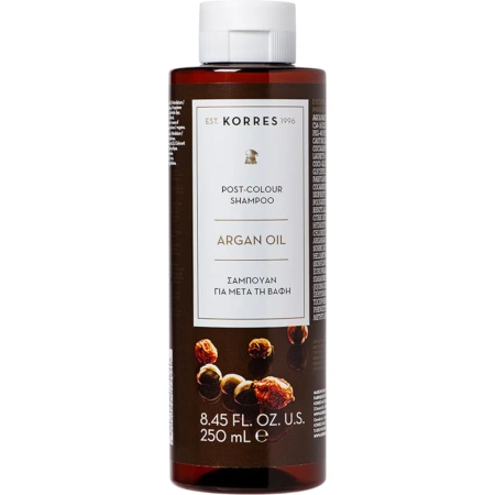 Korres Argan Oil – Szampon do Włosów Farbowanych z Olejkiem Arganowym, 250ml
