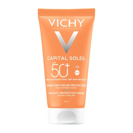 VICHY Capital Soleil Aksamitny Krem do Twarzy SP50+, 50ml | KRÓTKA DATA: 30/01/26