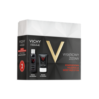 Vichy Homme Zestaw do Golenia: Pianka do Golenia + Balsam po Goleniu