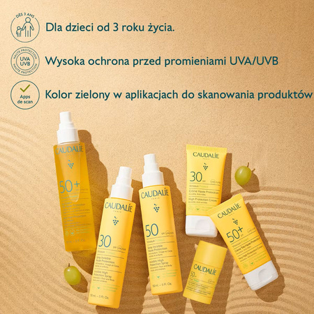 Caudalie Vinosun Protet Spray o Wysokiej Ochronie SPF50, 150ml