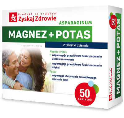 Zyskaj Zdrowie Asparaginum Magnez + Potas, 50 tabletek 