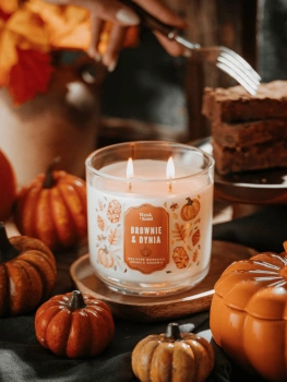 Wosk i Knot świeca sojowa Brownie&Dynia 350g