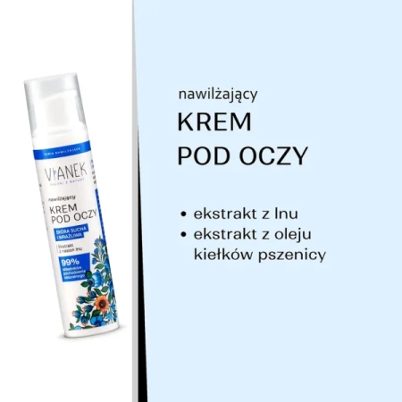 Vianek Zestaw Nawilżający do Twarzy – Płyn micelarny, tonik i krem pod oczy | KRÓTKA DATA: 01/2026r.