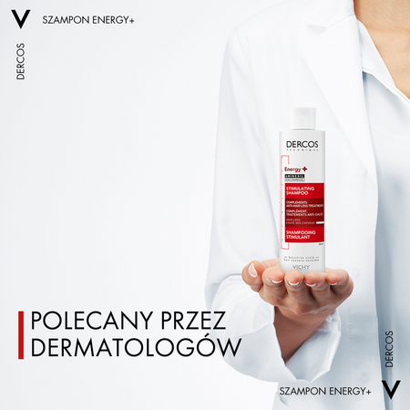 VICHY Dercos Energisant Szampon Wzmacniający, 400 ml