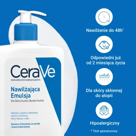 CeraVe Nawilżająca Emulsja do skóry normalnej i suchej, 236ml