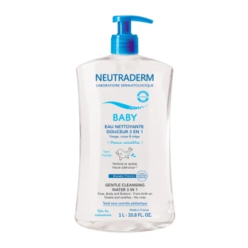 Neutraderm Baby Łagodna Woda Myjąca 3w1, 1000 ml  | KRÓTKA DATA: 30.11.2025r.