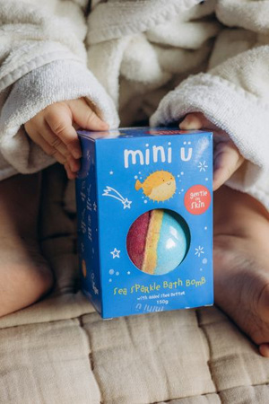 MINI U Musująca Kula do Kąpieli dla Dzieci Perłowa Fala, 150g