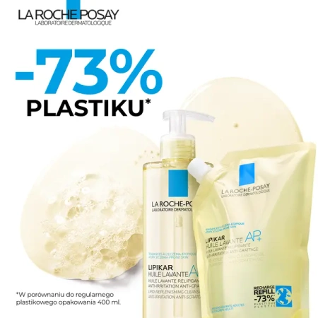 LA ROCHE-POSAY Lipikar AP+ Olejek myjący do ciała, opakowanie uzupełniające Refill - 400ml