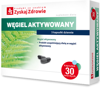 Zyskaj Zdrowie Węgiel Aktywowany, 30 kapsułek