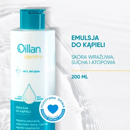 Oillan Derm+ Emulsja do Kąpieli, 200 ml
