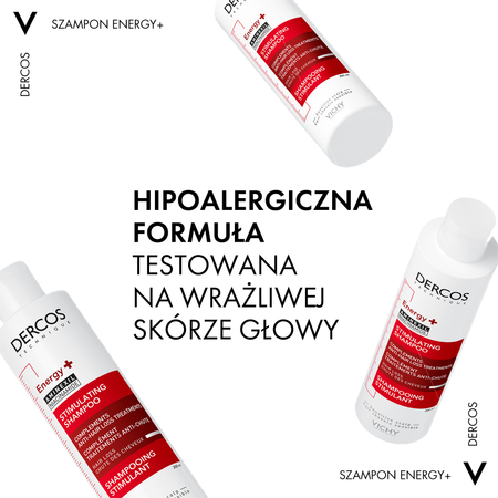 VICHY Dercos Energisant Szampon Wzmacniający, 400 ml