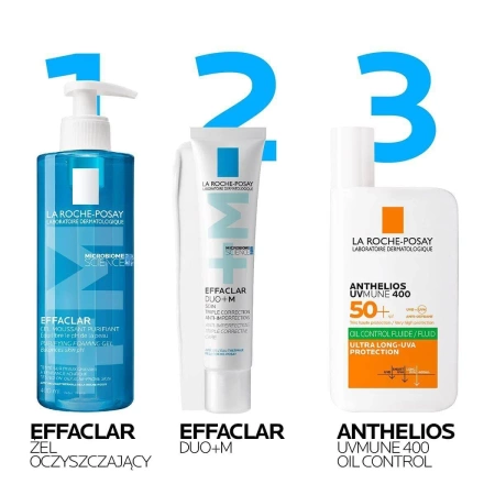 LA ROCHE-POSAY Effaclar Duo+M Krem o Potrójnym Działaniu Przeciw Zmianom Trądzikowym, 40ml
