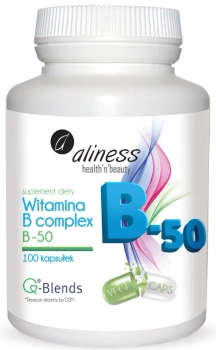 Aliness B-Complex B-50 – kompleks witamin z grupy B, 100 kapsułek