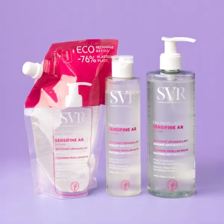 SVR Sensifine Refill – Kojąca Woda Micelarna do Skóry Naczynkowej, 400ml 