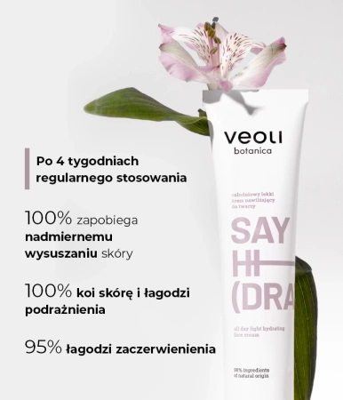 Veoli Botanica Say Hi (Dration) Lekki Krem Nawilżający do Twarzy, 75ml