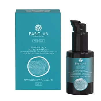 BasicLab PEELING KWASOWY Nawilżenie i Wygładzenie, 30ml