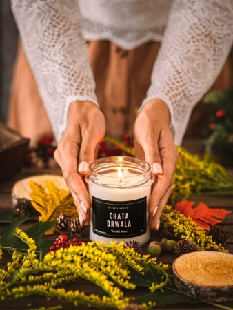 Wosk&Knot Świeca Sojowa - Chata Drwala, 300ml