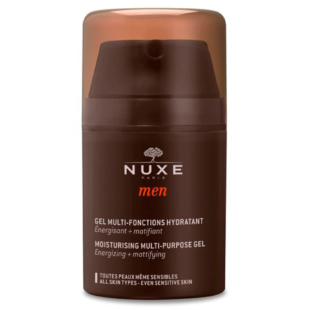 NUXE Men Zestaw – Żel Nawilżający do Twarzy, 50 ml + Dezodorant, 50 ml + Żel Pod Prysznic, 200 ml