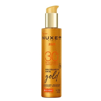 Nuxe Sun Olejek Rozświetlający z Drobinkami do Opalania Ciała SPF 30, 150ml