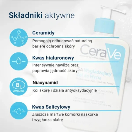 CeraVe SA Wygładzający żel do mycia, 473ml
