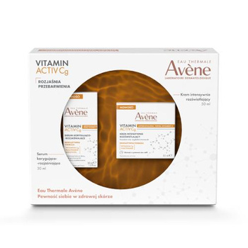 AVENE VITAMIN ACTIV Cg ZESTAW Serum korygująco-rozjaśniające, 30ml + Krem intensywnie rozświetlający, 40ml