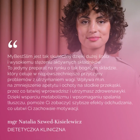 MyBestSlim - Skuteczny Suplement na Odchudzanie, 180 kapsułek 