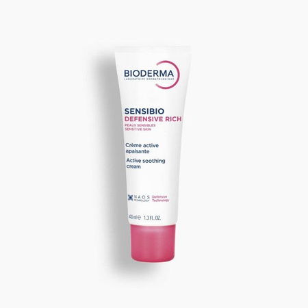 BIODERMA Sensibio Defensive Rich Bogaty Krem do Skóry Wrażliwej, 40ml