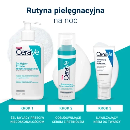 CeraVe Odbudowujące Serum z Retinolem, 30ml | KRÓTKA DATA WAŻNOŚCI: 01/2026r. 
