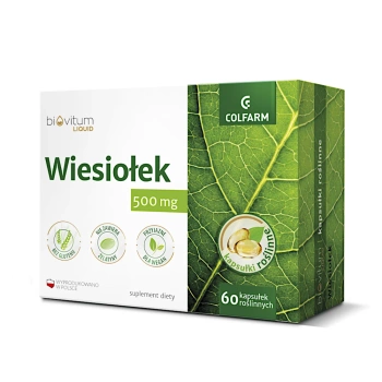 Biovitum Liquid Wiesiołek – Suplement Diety w Kapsułkach Roślinnych, 60 sztuk