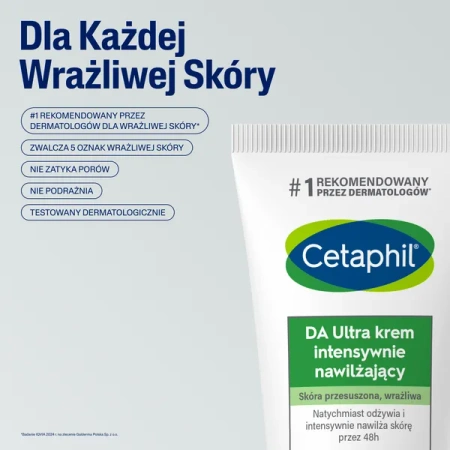 Cetaphil DA Ultra Krem Intensywnie Nawilżający, 85g