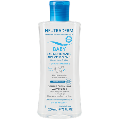 Neutraderm Baby  Łagodna Woda Myjąca 3w1, 200ml