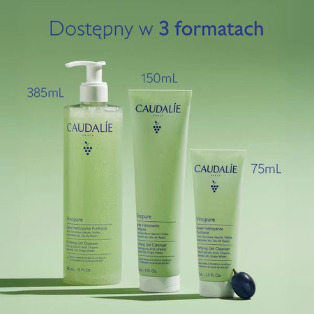 Caudalie Vinopure Żel Oczyszczający z Kwasem Salicylowym, 385 ml