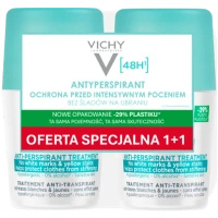 Vichy Anti Trace Roll-on 48h Przeciw Śladom – Antyperspirant, 2×50 ml