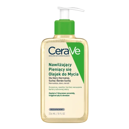 CeraVe Nawilżający Pieniący się Olejek do Mycia, 236 ml 