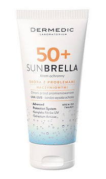 DERMEDIC SUNBRELLA Krem ochronny SPF50+, skóra naczynkowa 50g