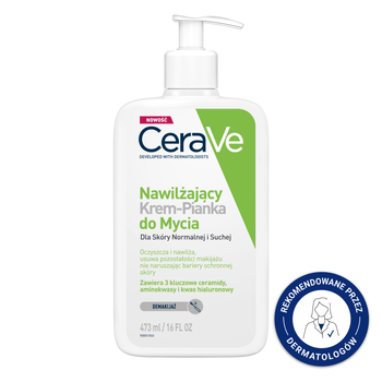 CeraVe Nawilżający Krem-Pianka do mycia, 473ml