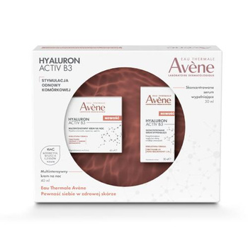 AVENE HYALURON ACTIVE ZESTAW Krem na noc, 40ml + Skoncentrowane serum wypełniające, 30ml