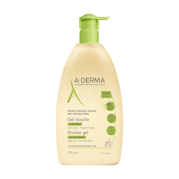 A-derma Żel pod prysznic Ultra Bogaty, 750ml